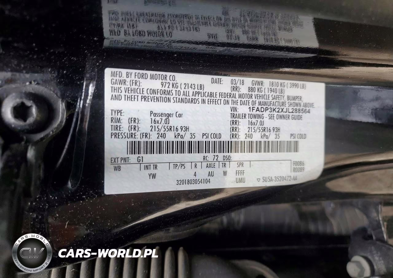 2018 Ford Focus Se VIN:1FADP3K2XJL288564 - 13