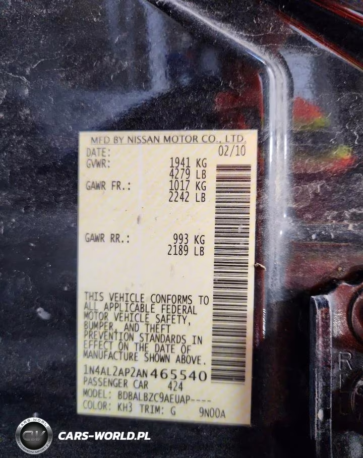 2010 Nissan Altima 2.5 VIN:1N4AL2AP2AN465540 - 13