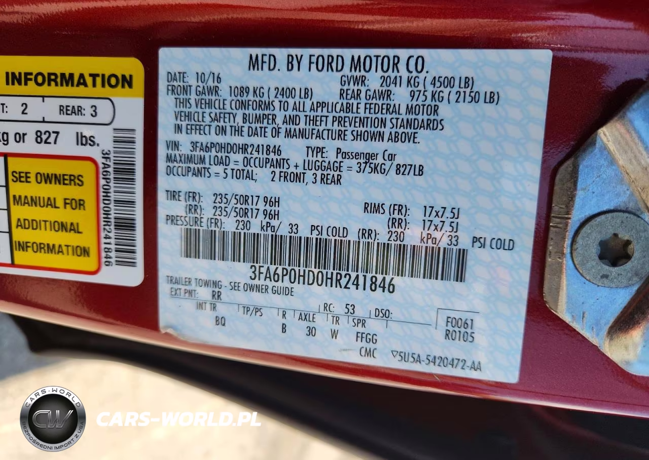 2017 Ford Fusion Se VIN:3FA6P0HD0HR241846 - 12