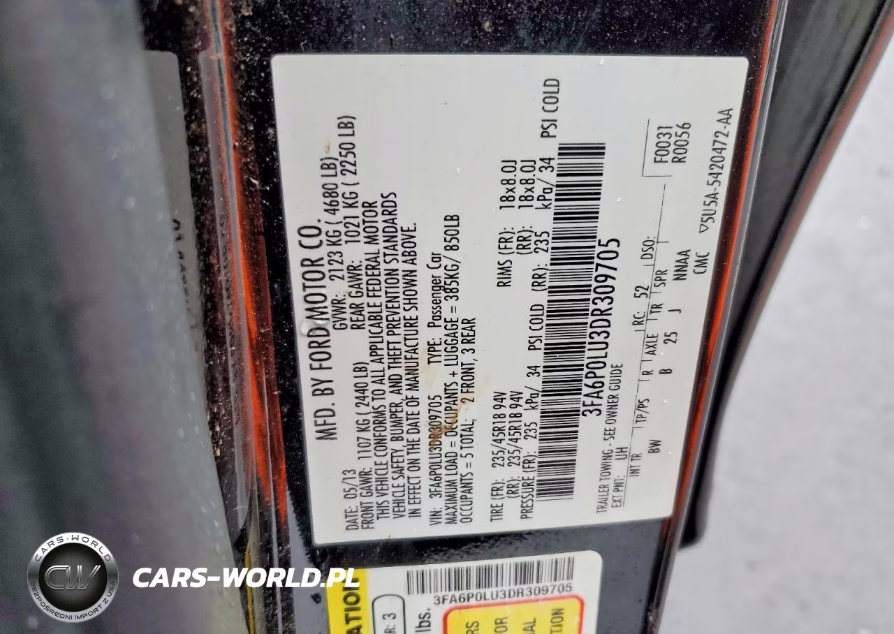 2013 Ford Fusion Se Hybrid VIN:3FA6P0LU3DR309705 - 13