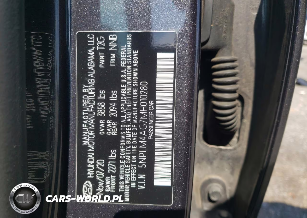 2021 Hyundai Elantra Sel VIN:5NPLM4AG7MH010280 - 12