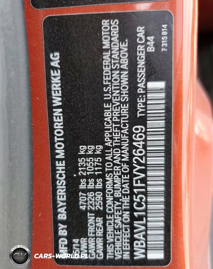2015 BMW X1 xDrive28I VIN:WBAVL1C51FVY26469 - 13