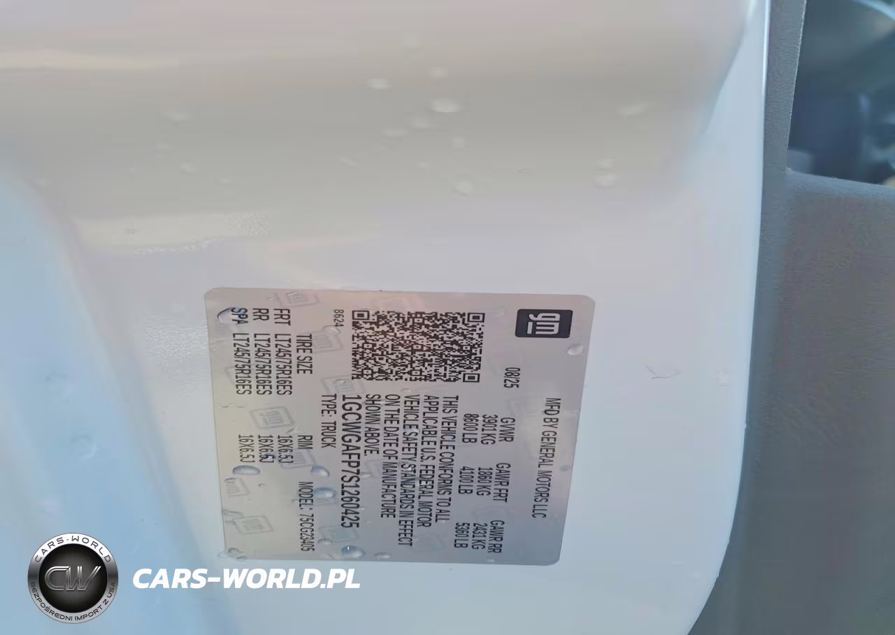 2025 Chevrolet Express 2500 Cargo Delivery Van VIN:1GCWGAFP751260425 - 13