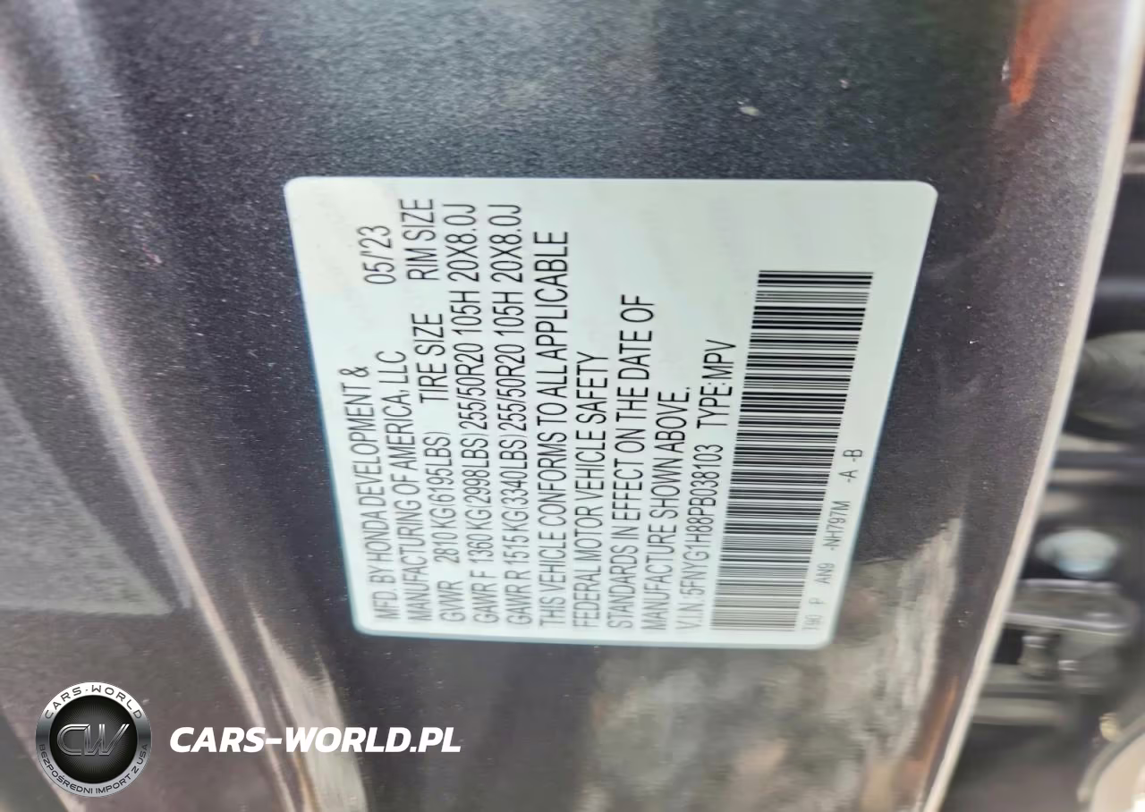 2023 Honda Pilot Elite VIN:5FNYG1H88PB038103 - 14