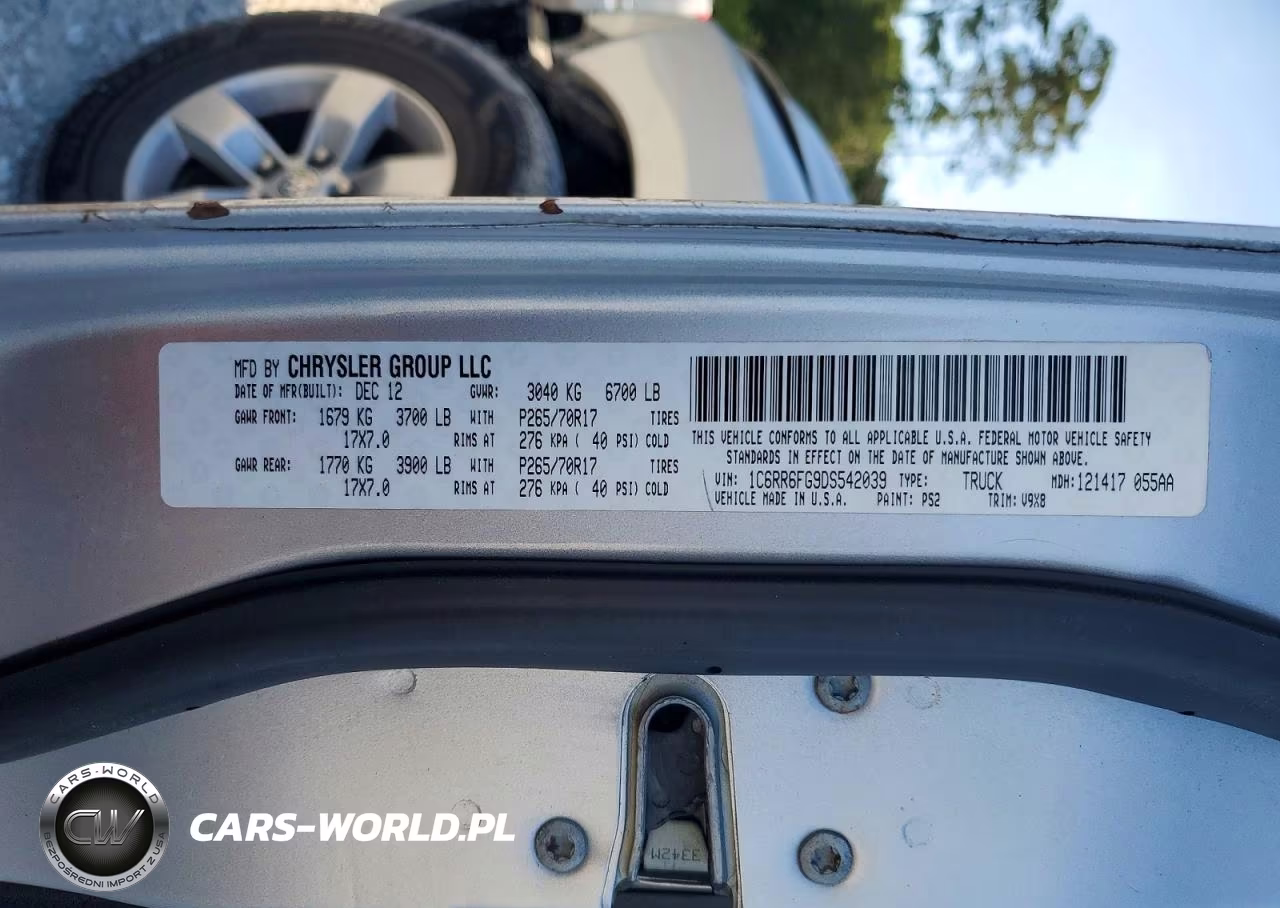 2013 Ram 1500 St VIN:1C6RR6FG9DS542039 - 13