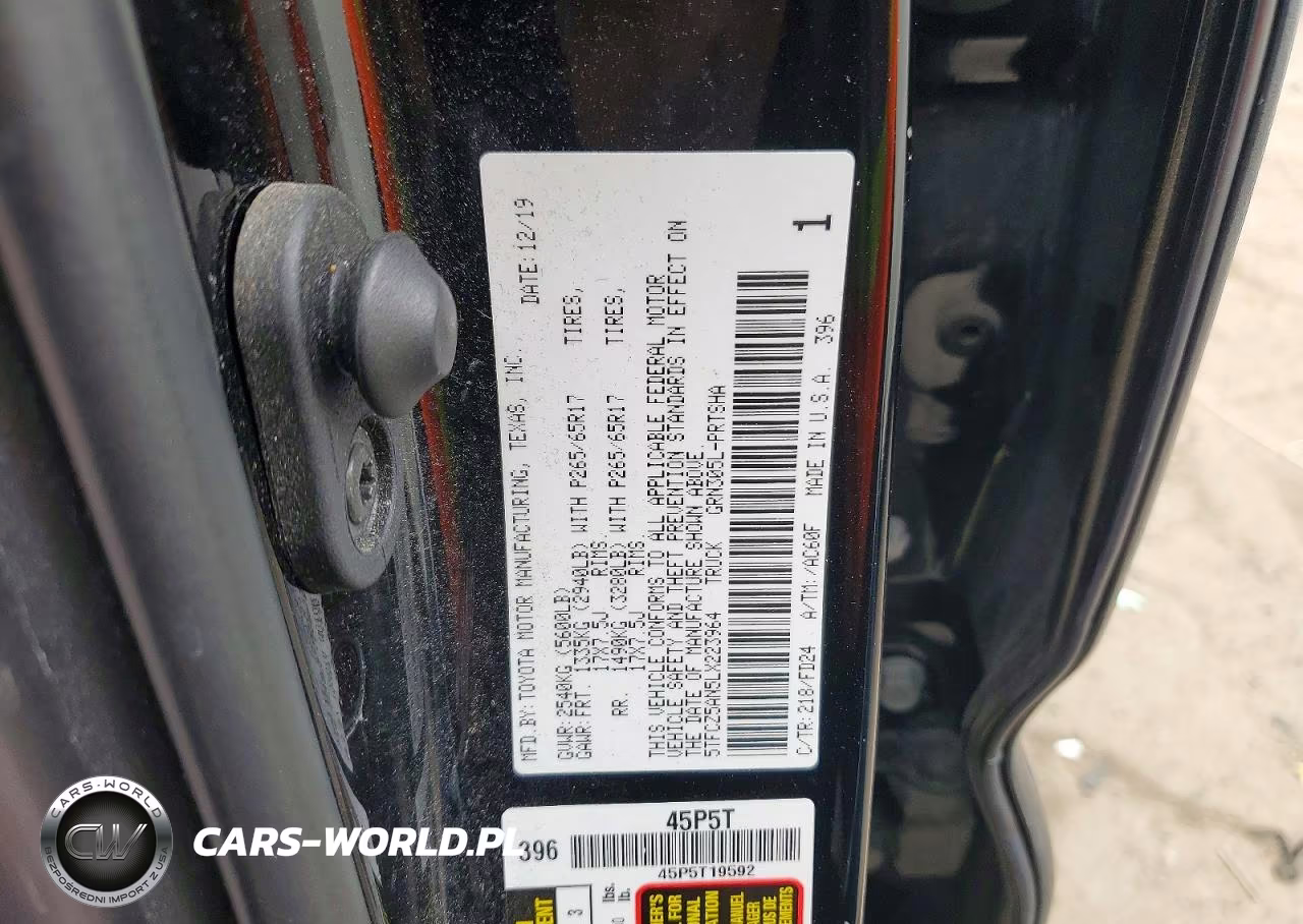 2020 Toyota Tacoma Trd Sport VIN:5TFCZ5AN5LX223964 - 12