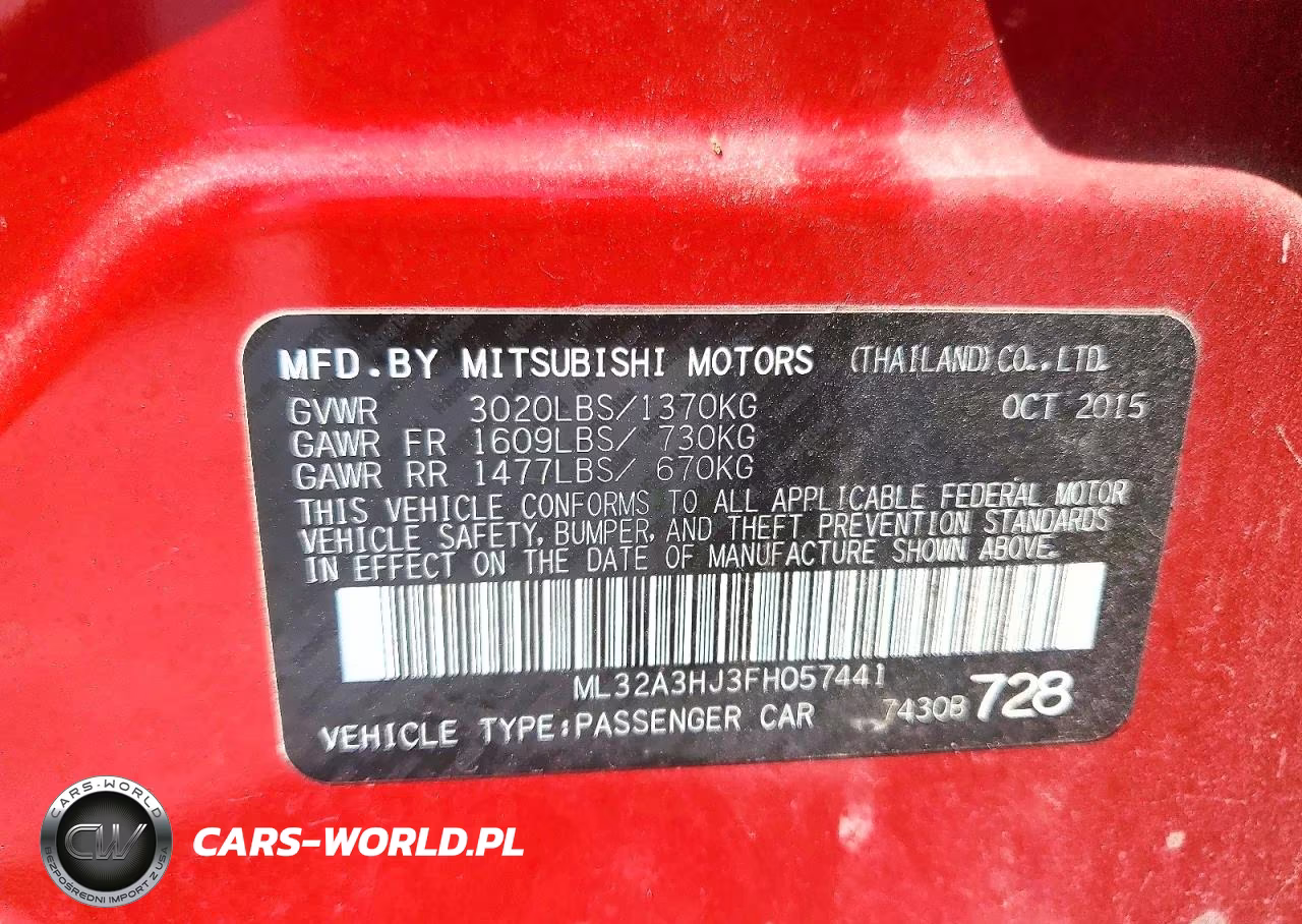 2015 Mitsubishi Mirage De VIN:ML32A3HJ3FH057441 - 12