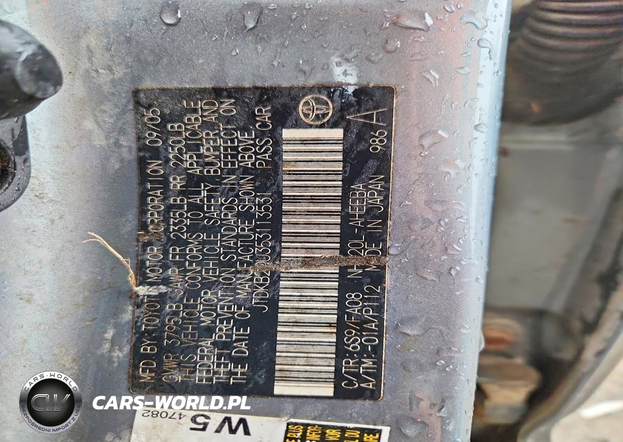 2005 Toyota Prius Base VIN:JTDKB20U353113531 - 12