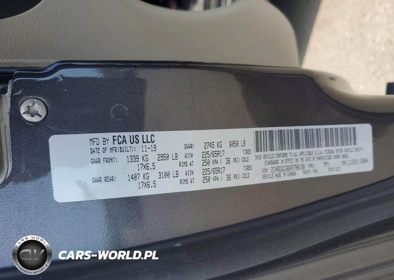 2019 Dodge Grand Caravan Sxt VIN:2C4RDGCG6KR798168 - 14