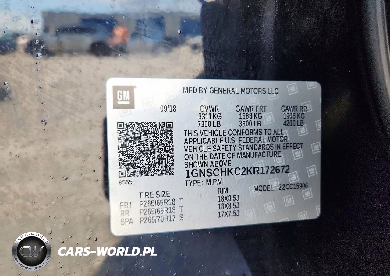 2019 Chevrolet Suburban C1500 Lt VIN:1GNSCHKC2KR172672 - 13