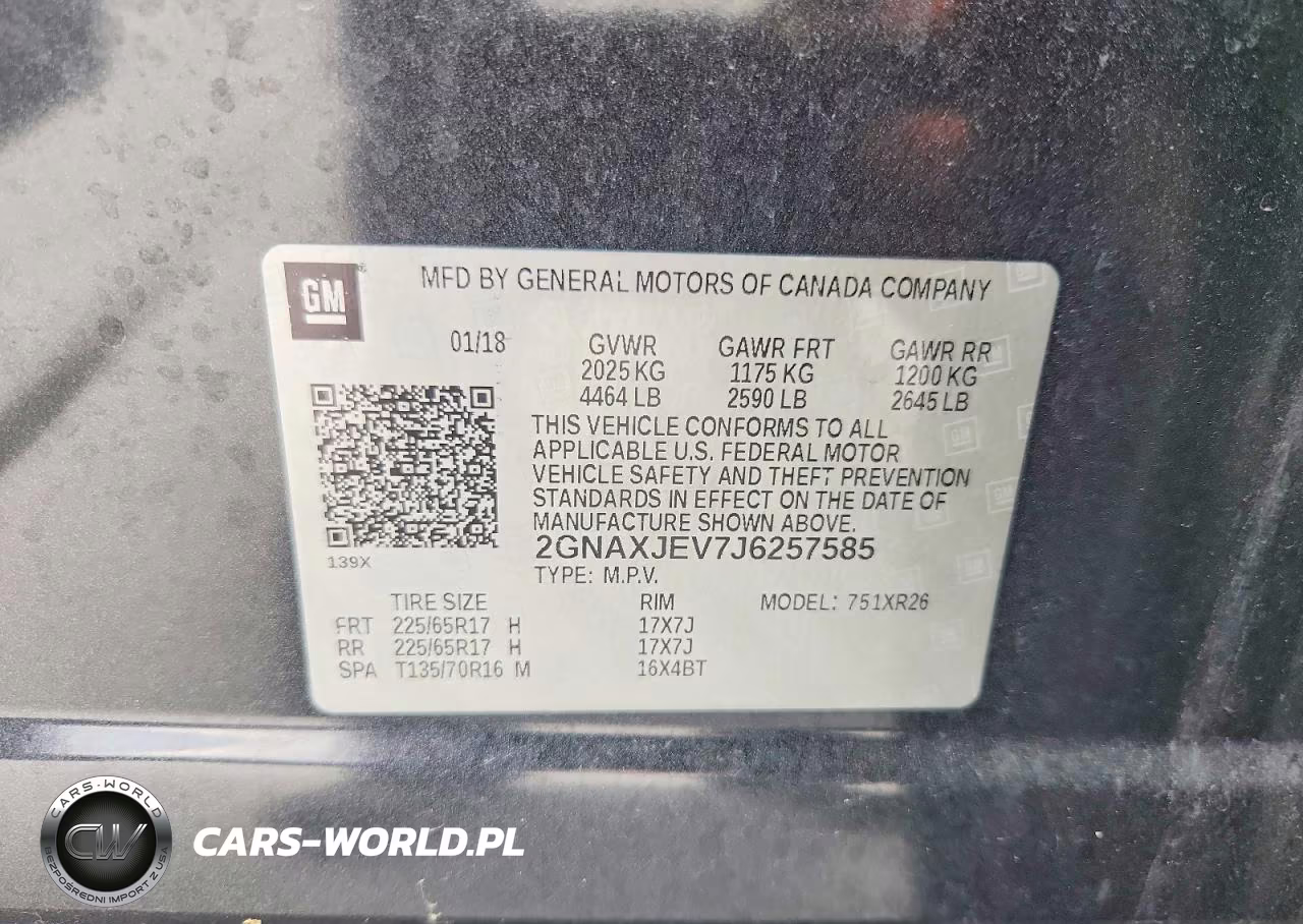 2018 Chevrolet Equinox Lt VIN:2GNAXJEV7J6257585 - 13