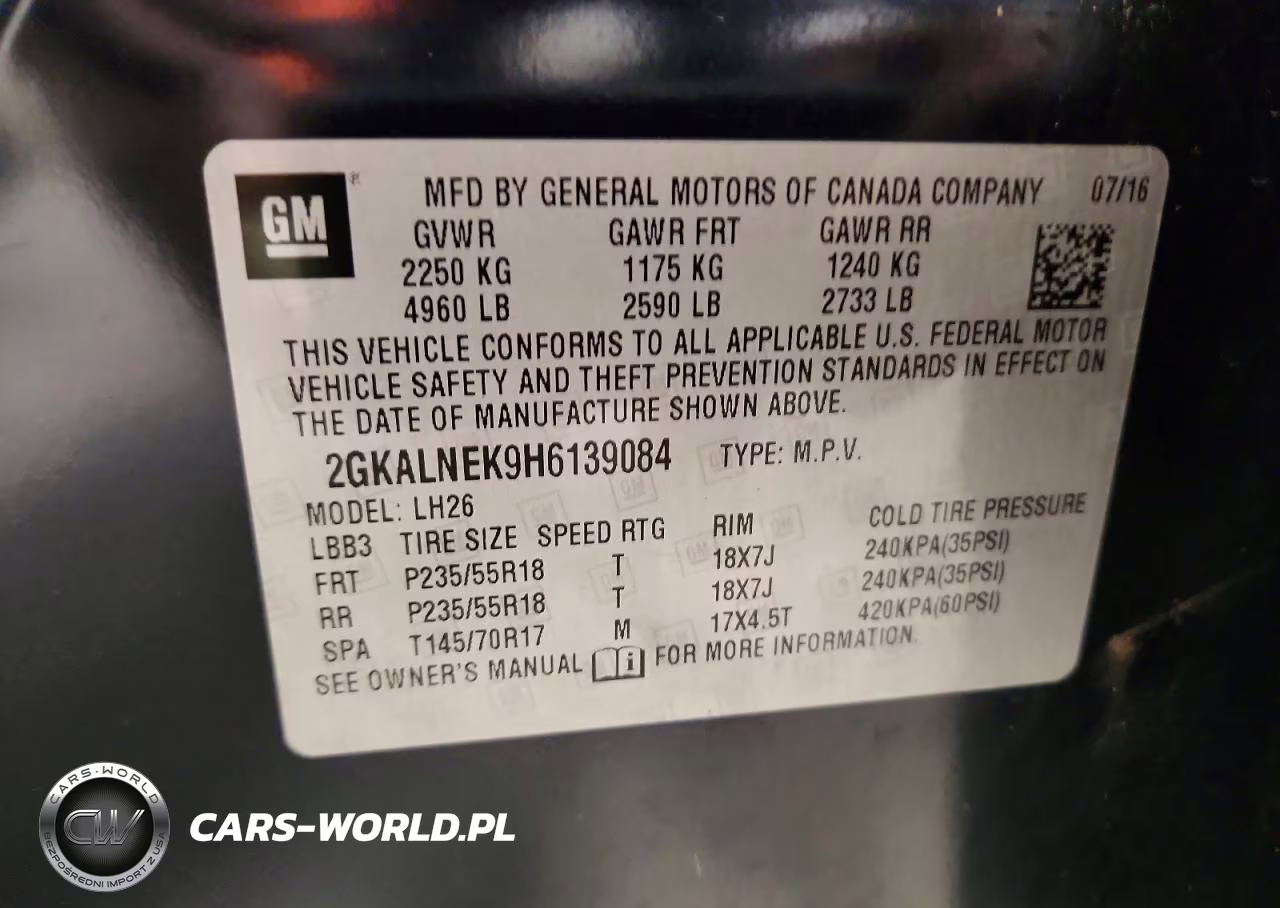 2017 GMC Terrain Sle VIN:2GKALNEK9H6139084 - 13