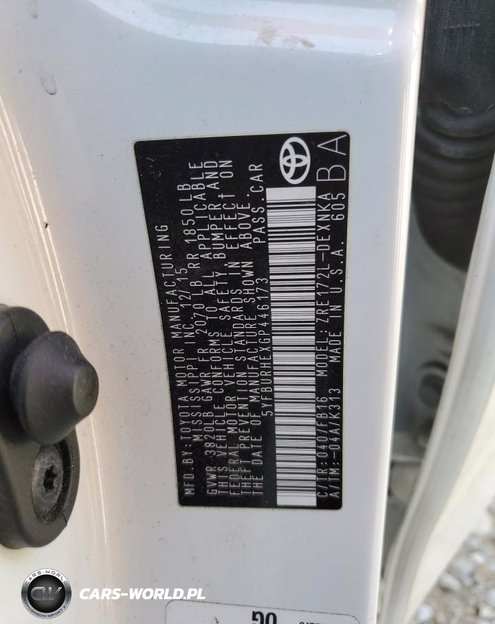 2016 Toyota Corolla L VIN:5YFBURHEXGP446173 - 12