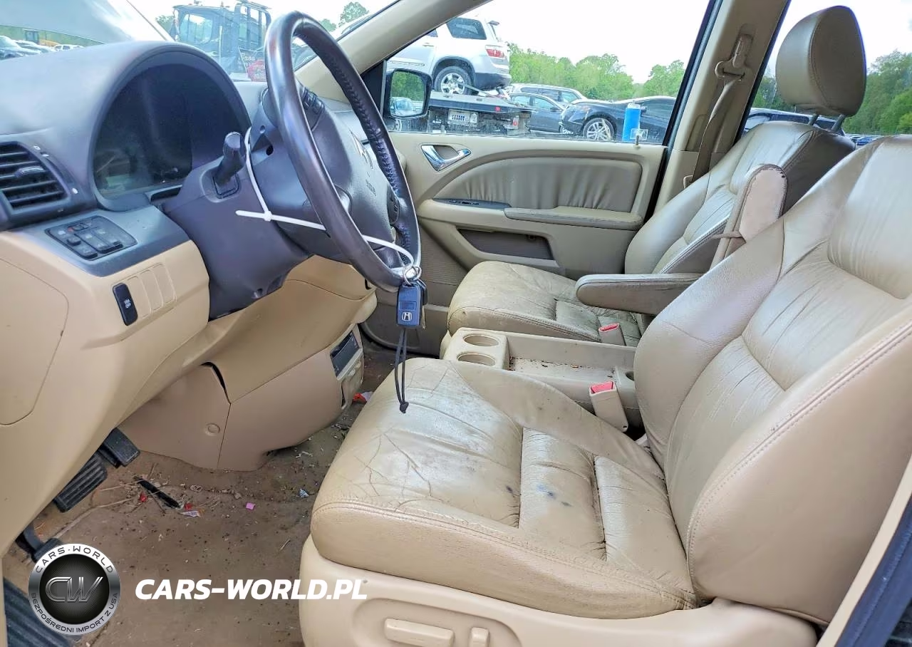 2008 Honda Odyssey Ex-L With Res VIN:5FNRL387X8B060740 - 7