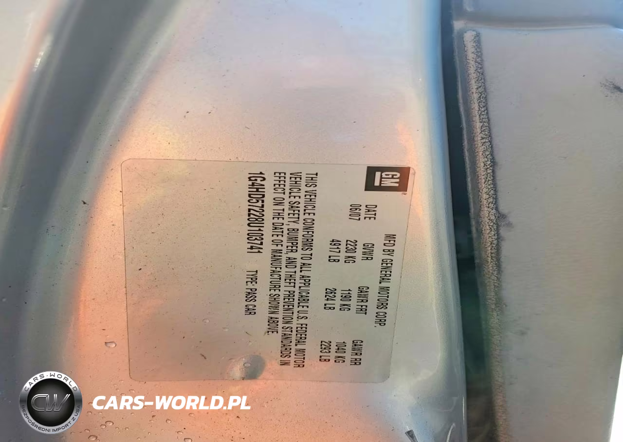 2008 Buick Lucerne Cxl VIN:1G4HD57228U103741 - 12
