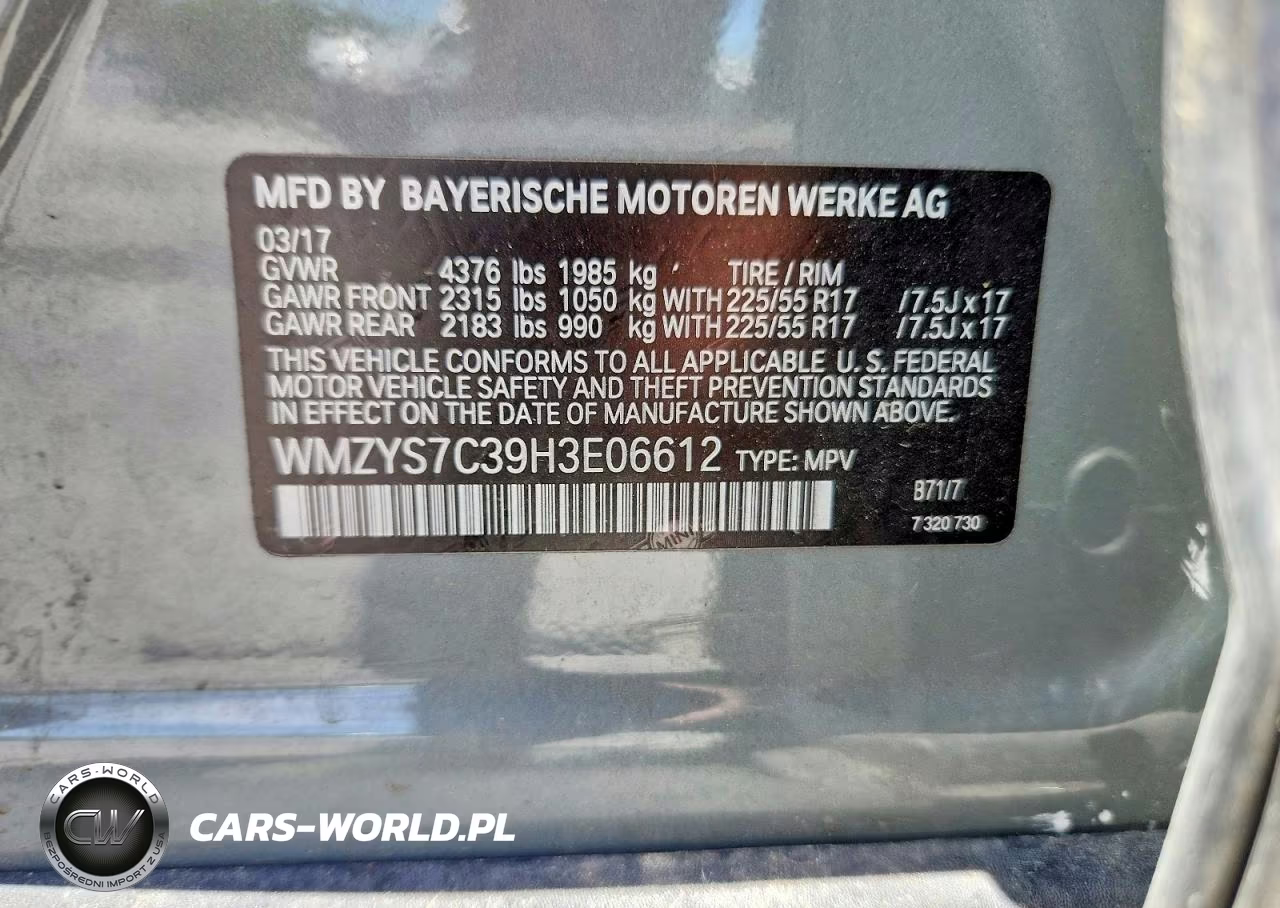 2017 Mini Cooper Countryman VIN:WMZYS7C39H3E06612 - 13