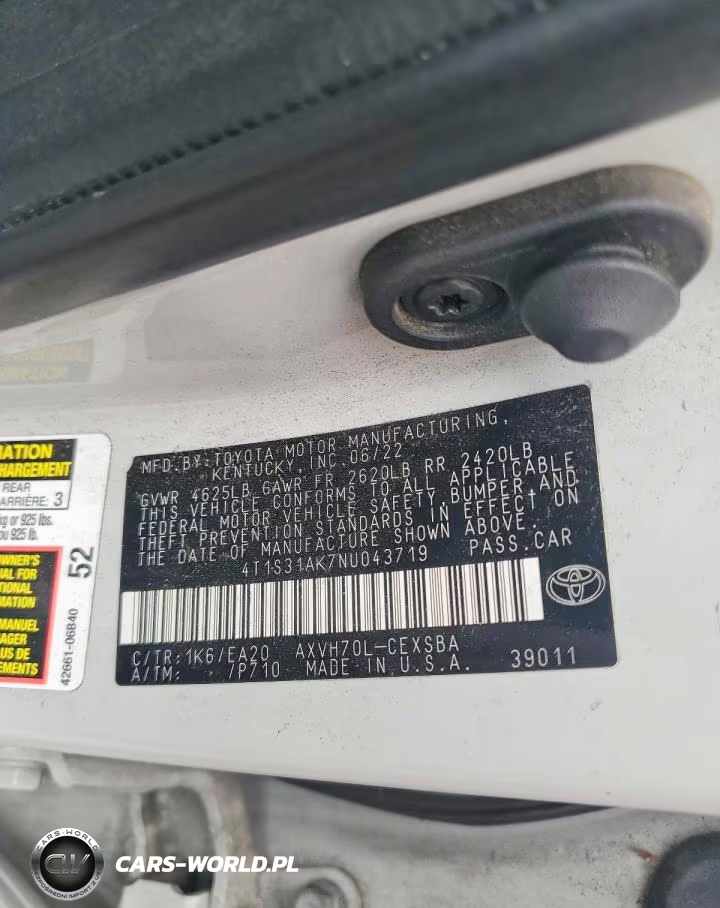 2022 Toyota Camry Hybrid Se VIN:4T1S31AK7NU043719 - 12