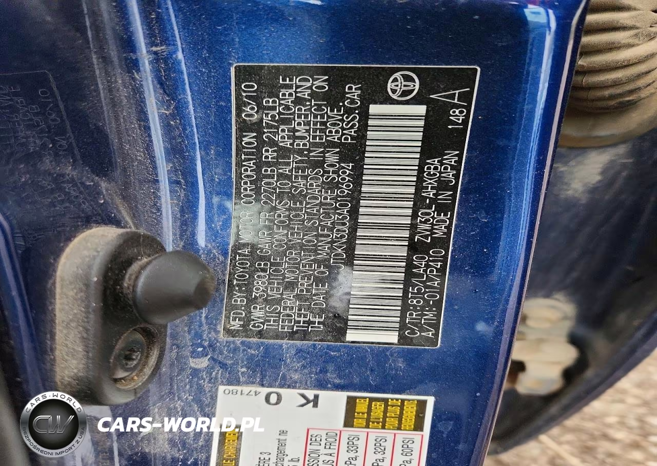 2010 Toyota Prius V VIN:JTDKN3DU3A0196994 - 12
