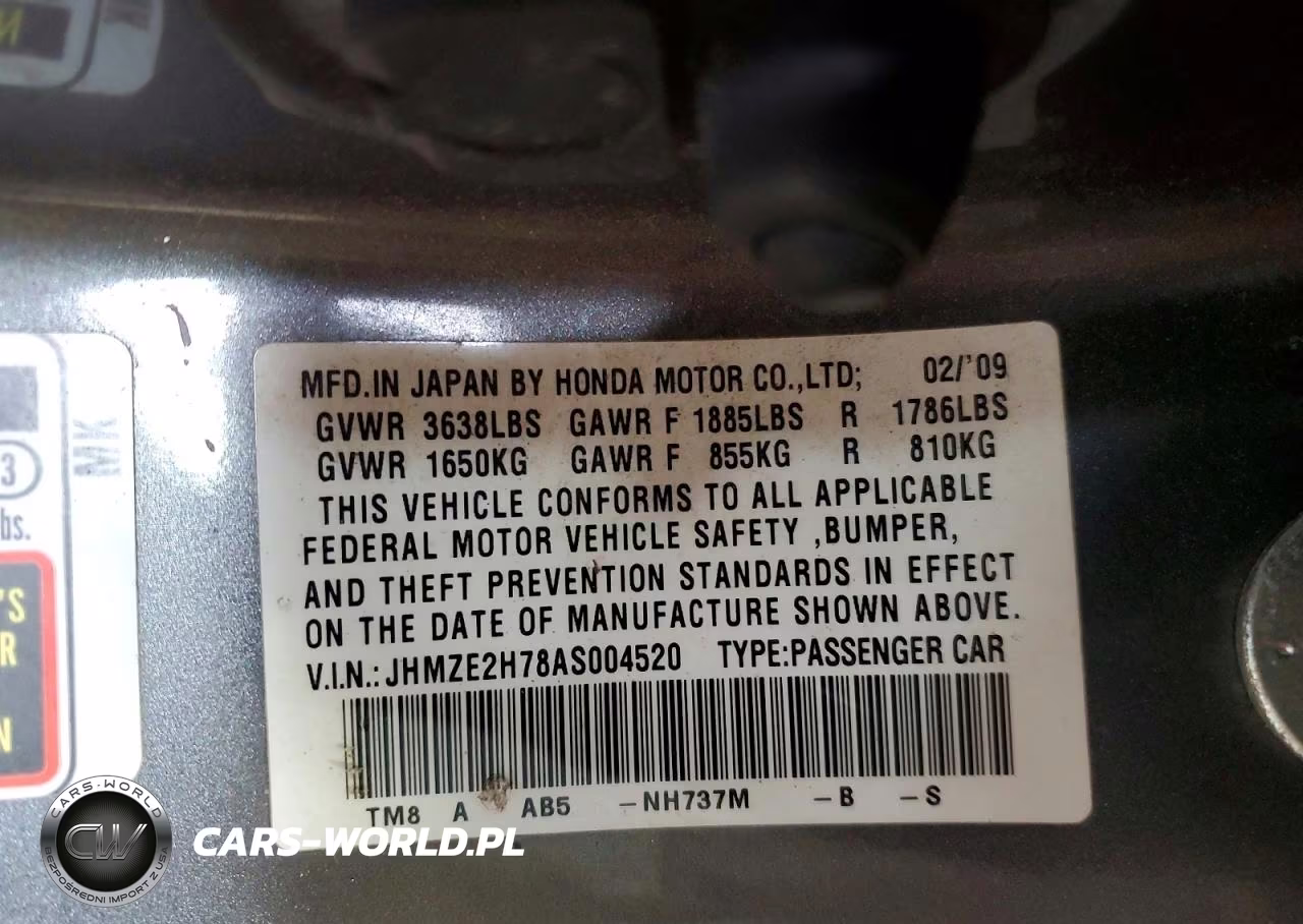 2010 Honda Insight Ex VIN:JHMZE2H78AS004520 - 12