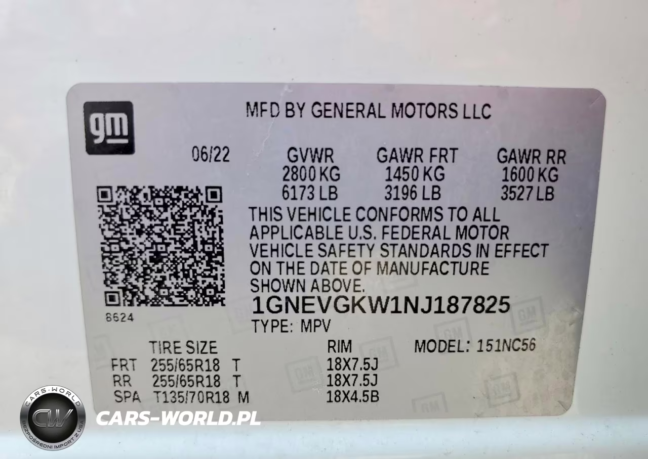 2022 Chevrolet Traverse Lt VIN:1GNEVGKW1NJ187825 - 12
