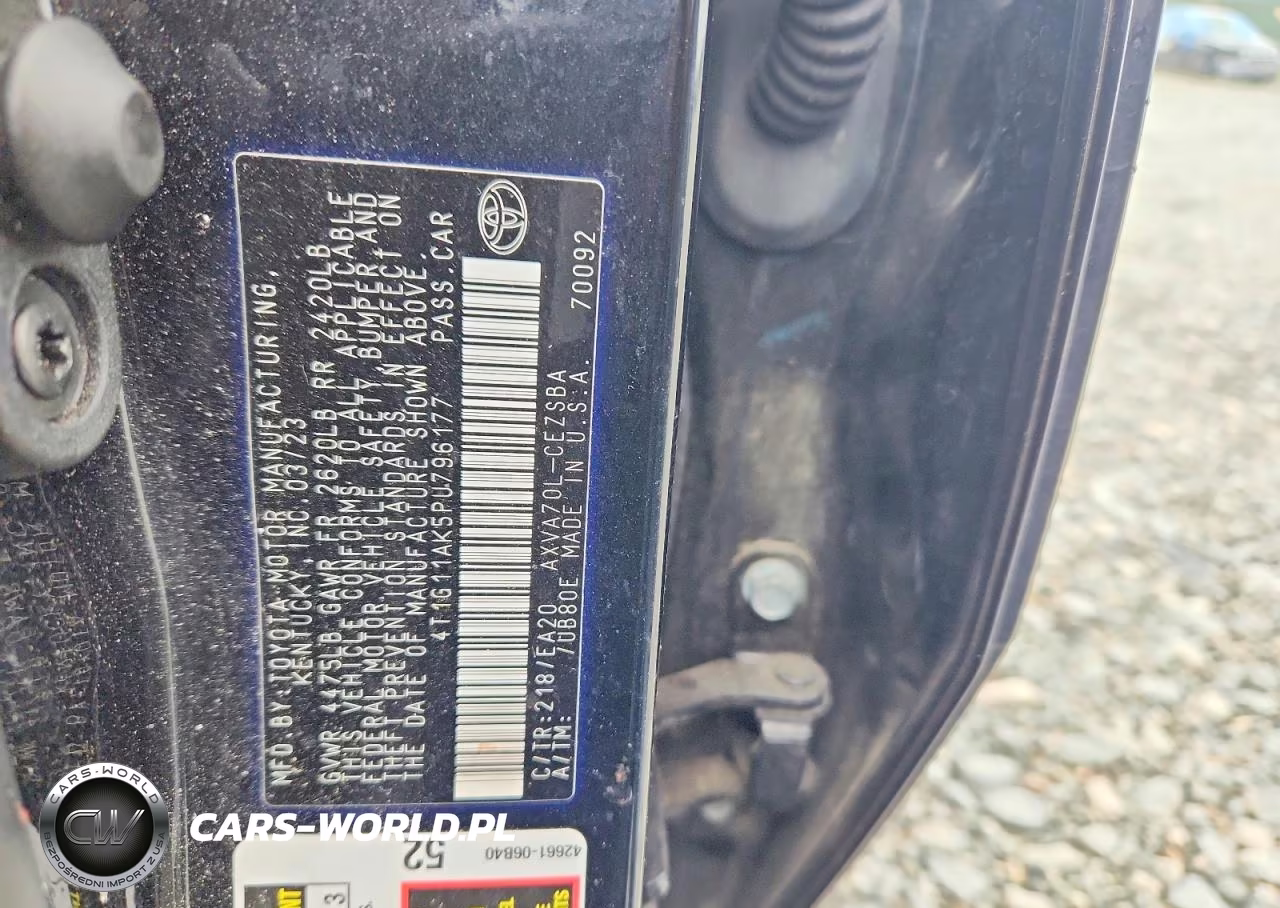 2023 Toyota Camry Se VIN:4T1G11AK5PU796177 - 12