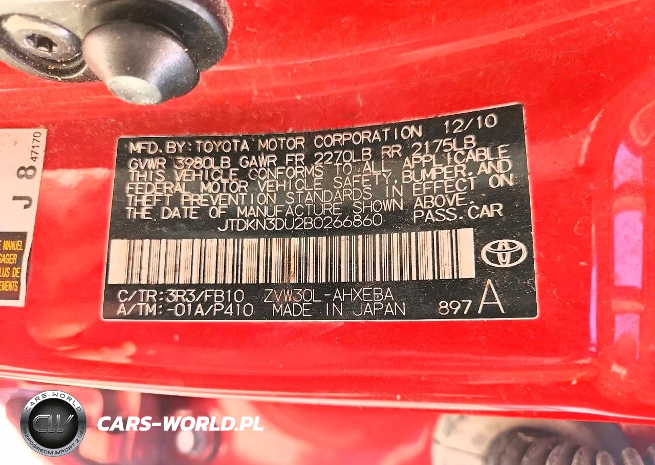 2011 Toyota Prius Two VIN:JTDKN3DU2B0266860 - 12