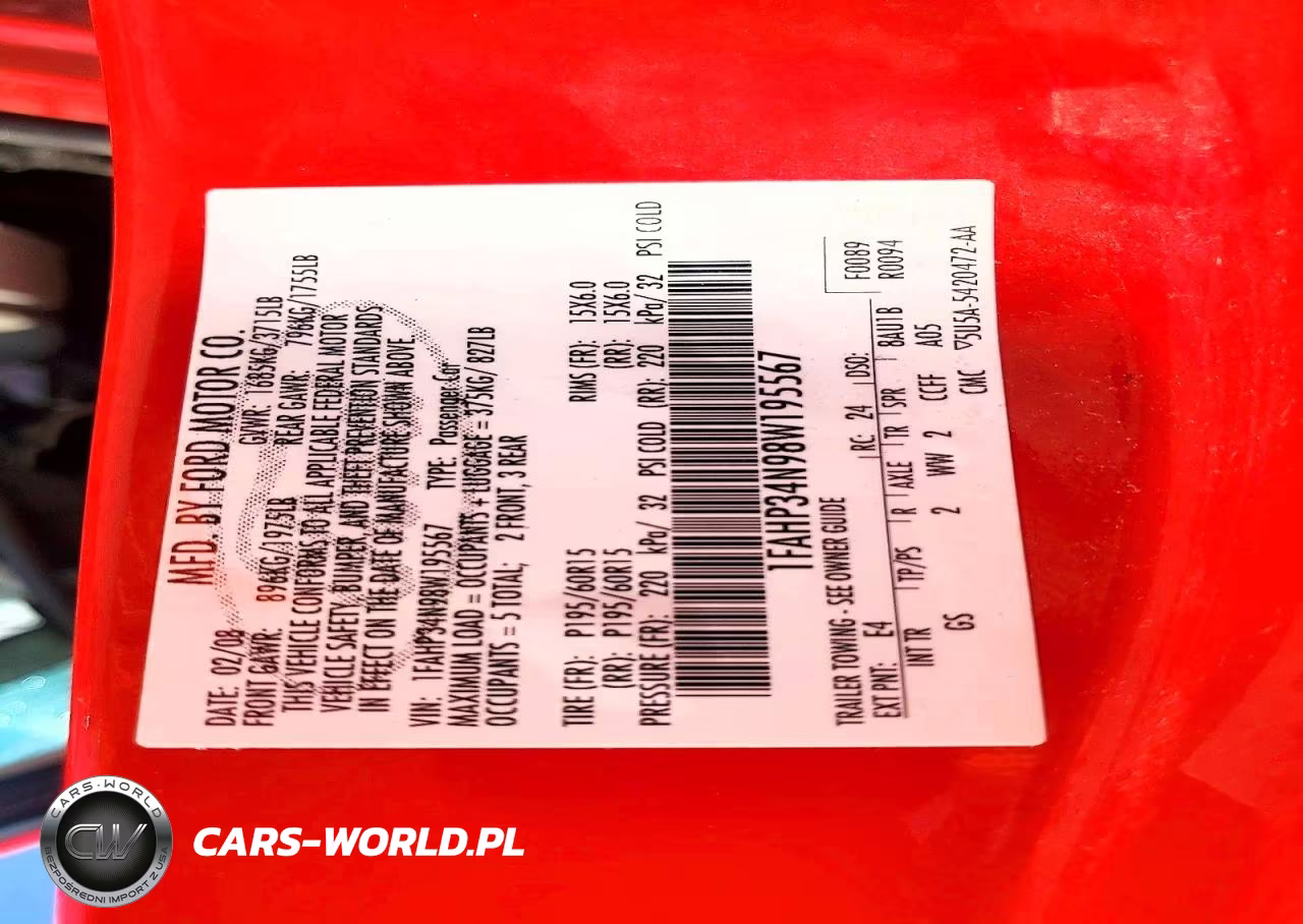 2008 Ford Focus S VIN:1FAHP34N98W195567 - 12