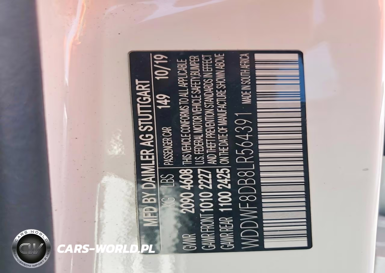 2020 Mercedes-Benz C 300 VIN:WDDWF8DB8LR564391 - 12