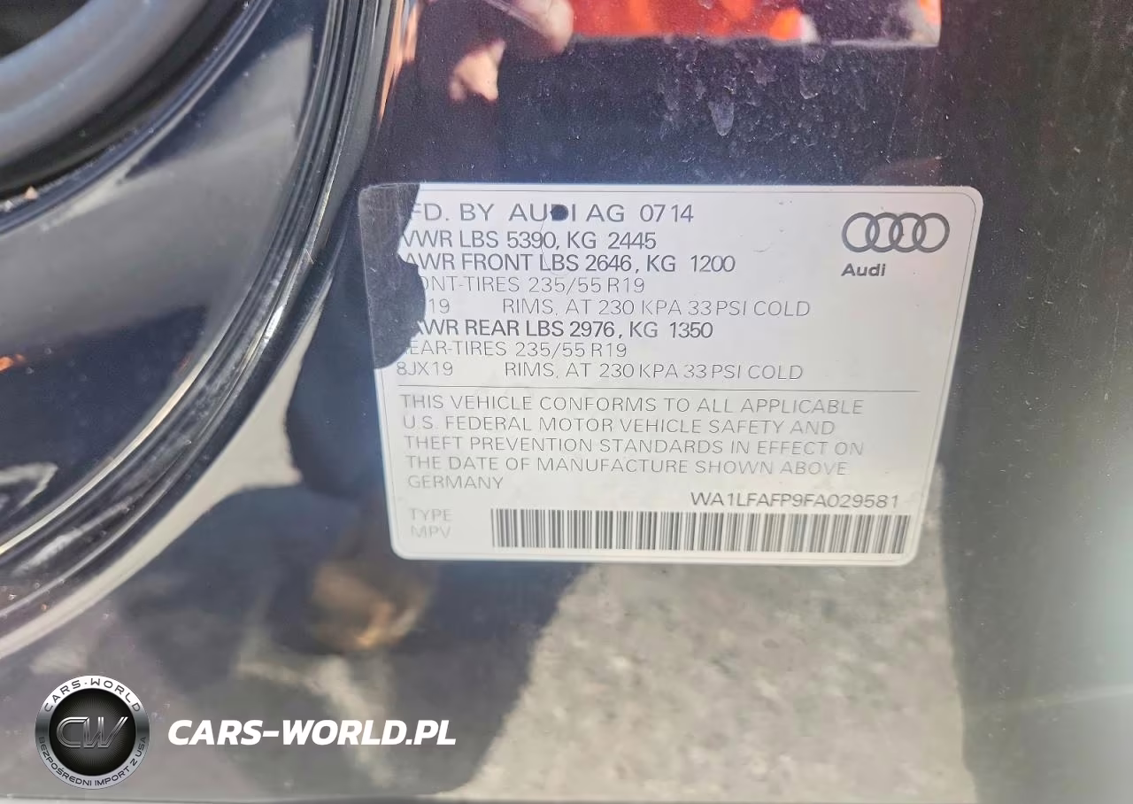 2015 Audi Q5 Premium Plus VIN:WA1LFAFP9FA029581 - 13