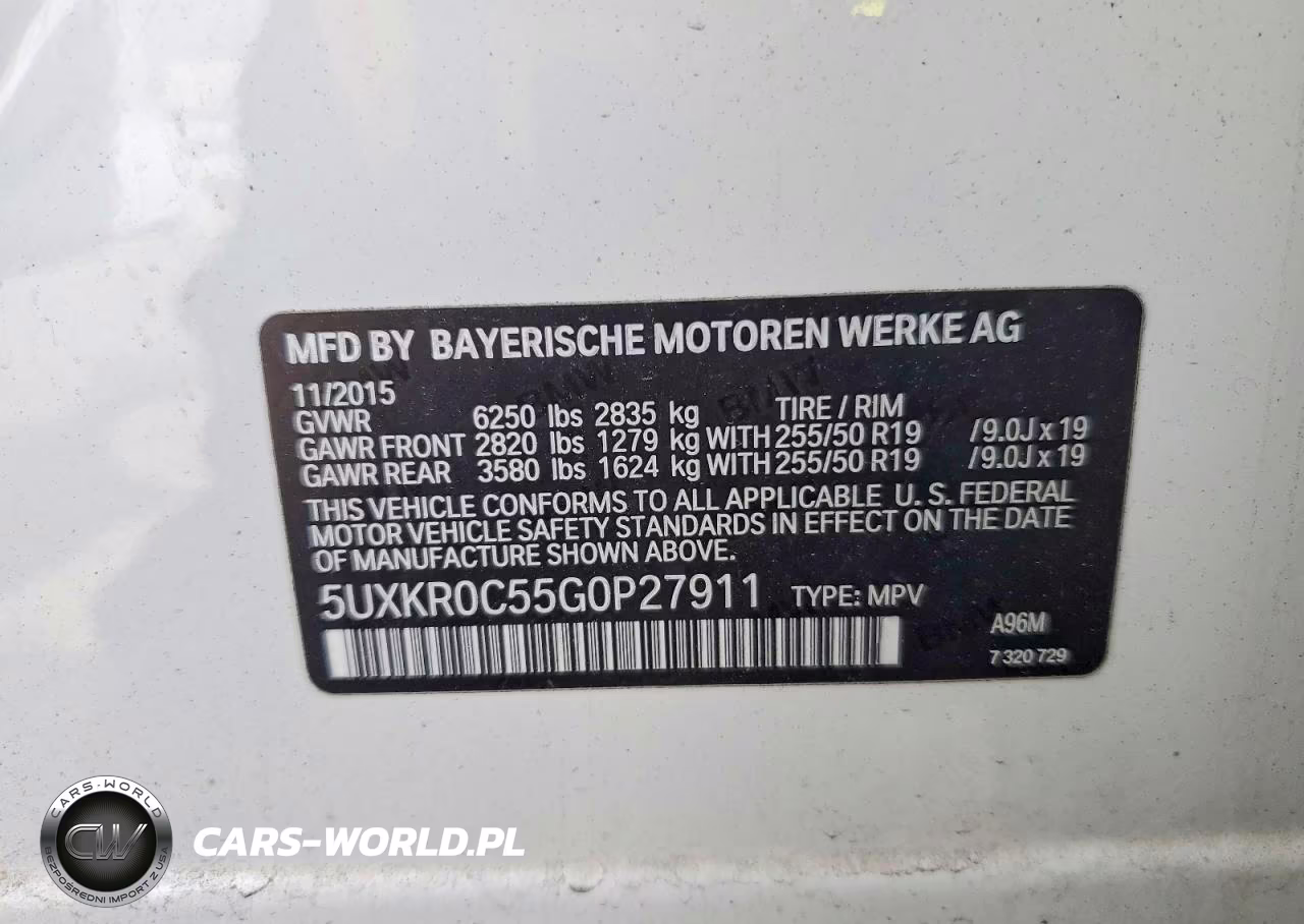 2016 BMW X5 xDrive35I VIN:5UXKR0C55G0P27911 - 13