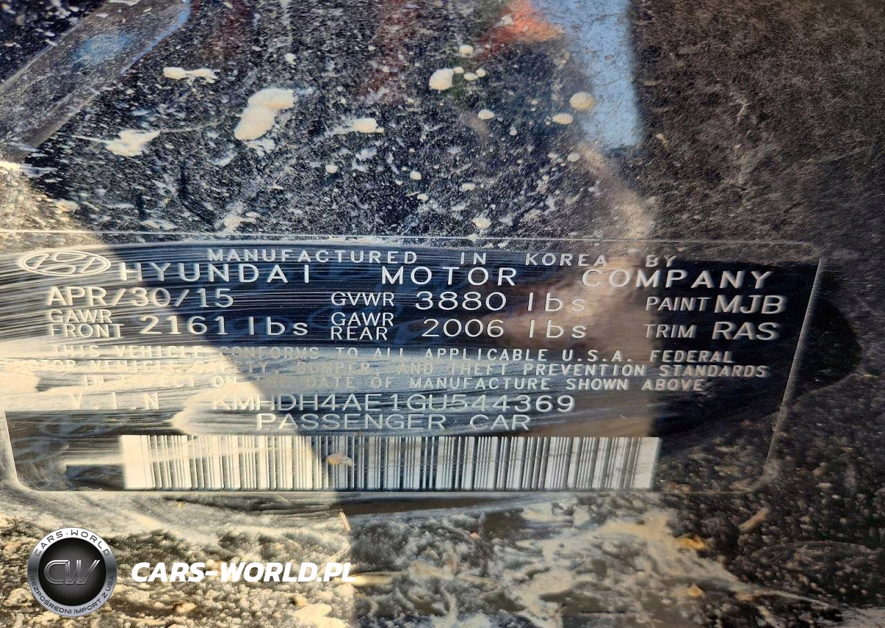 2016 Hyundai Elantra Se VIN:KMHDH4AE1GU544369 - 12