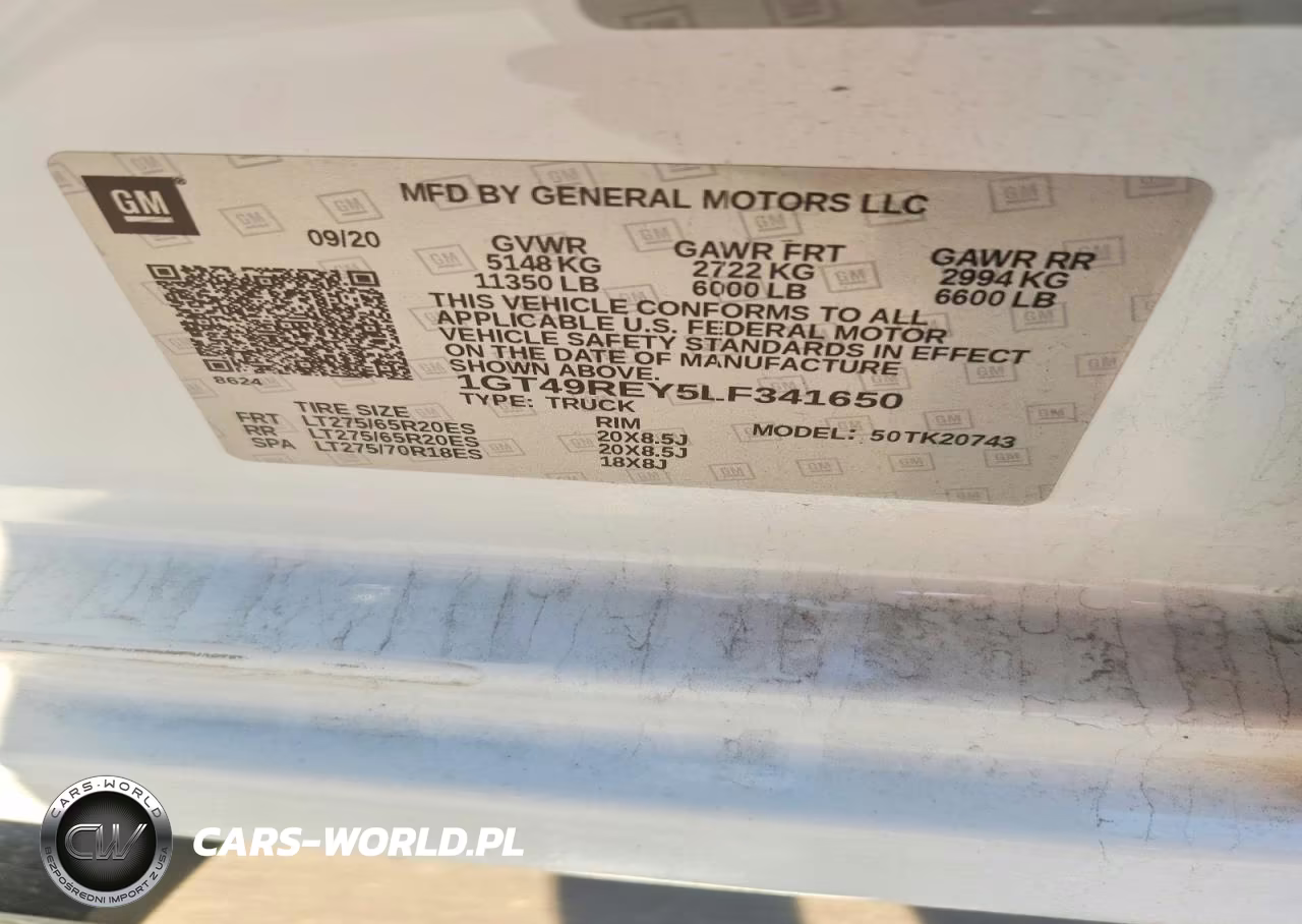 2020 GMC Sierra K2500 Denali VIN:1GT49REY5LF341650 - 13