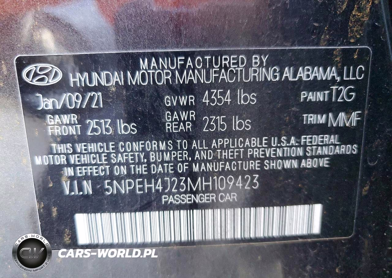 2021 Hyundai Sonata Limited VIN:5NPEH4J23MH109423 - 12