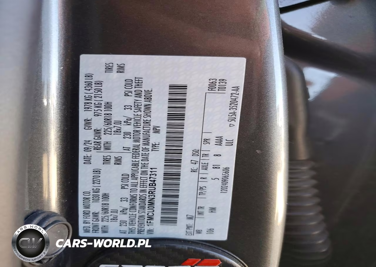 2024 Ford Escape St Line VIN:1FMCU0MN3RUB47311 - 13
