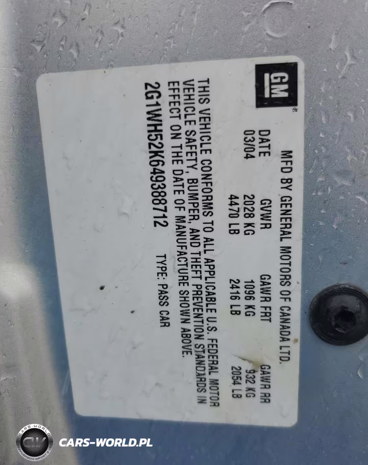 2004 Chevrolet Impala Ls VIN:2G1WH52K649388712 - 12