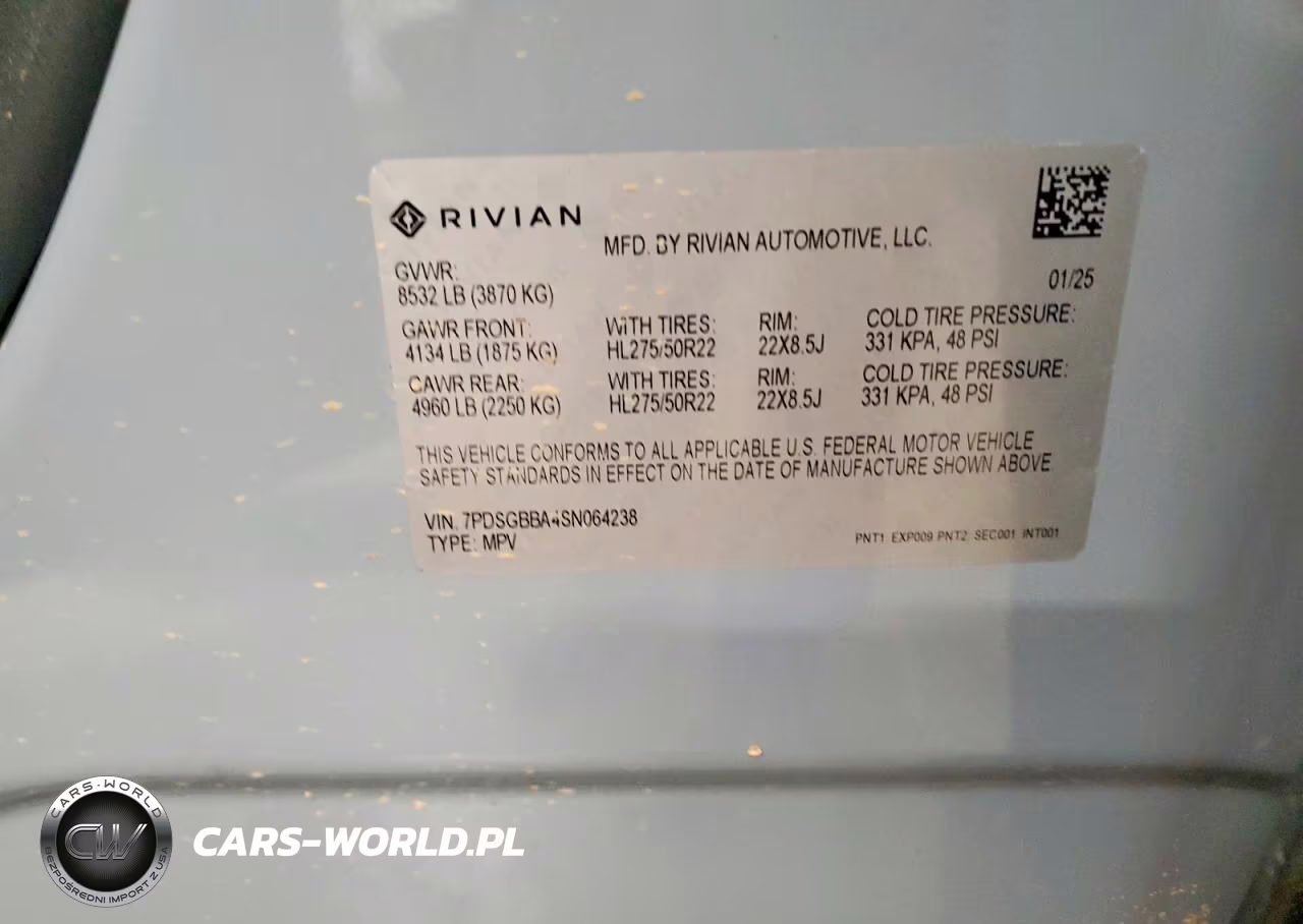 2025 Rivian R1S Adventure VIN:7PDSGBBA4SN064238 - 14
