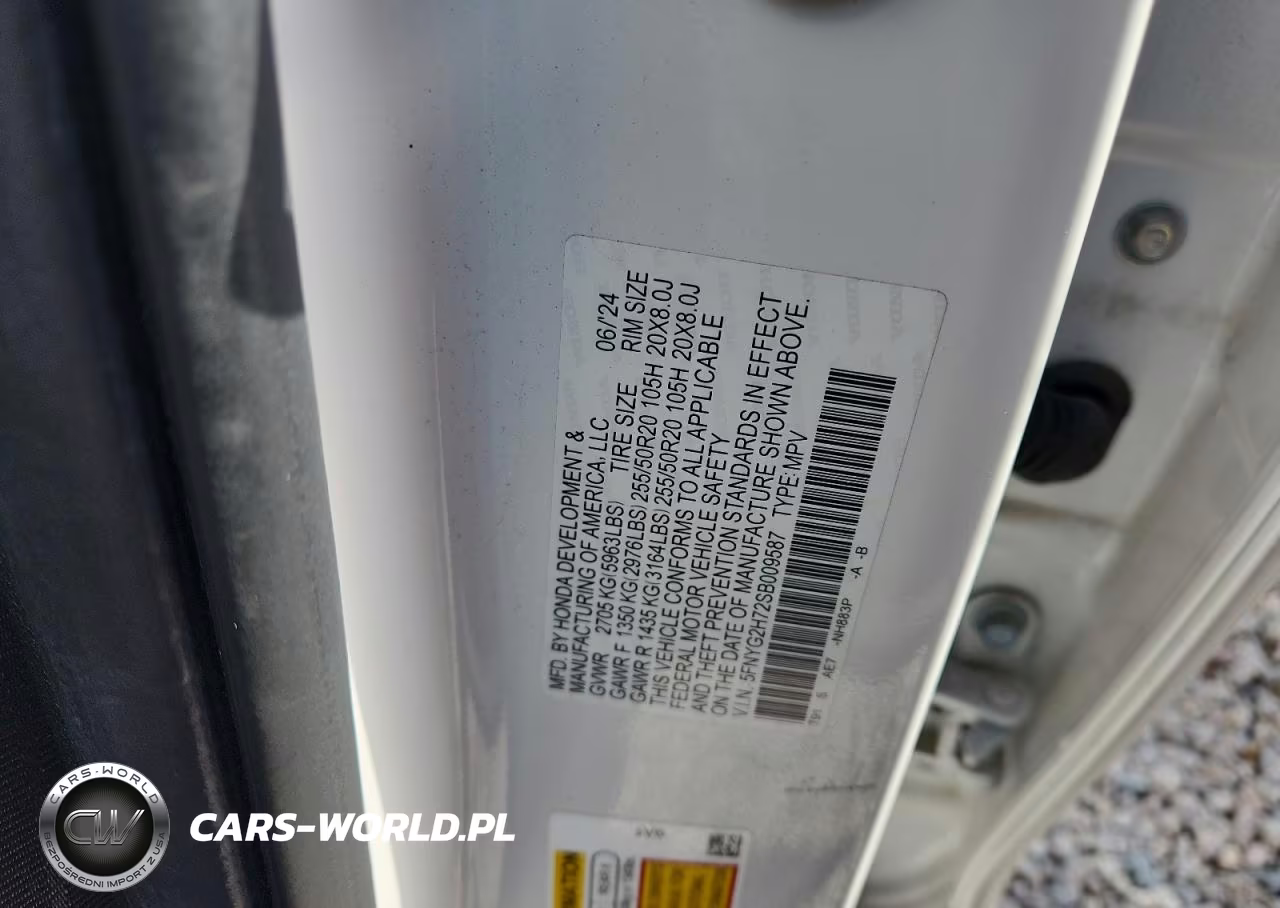 2025 Honda Pilot Touring VIN:5FNYG2H72SB009587 - 13