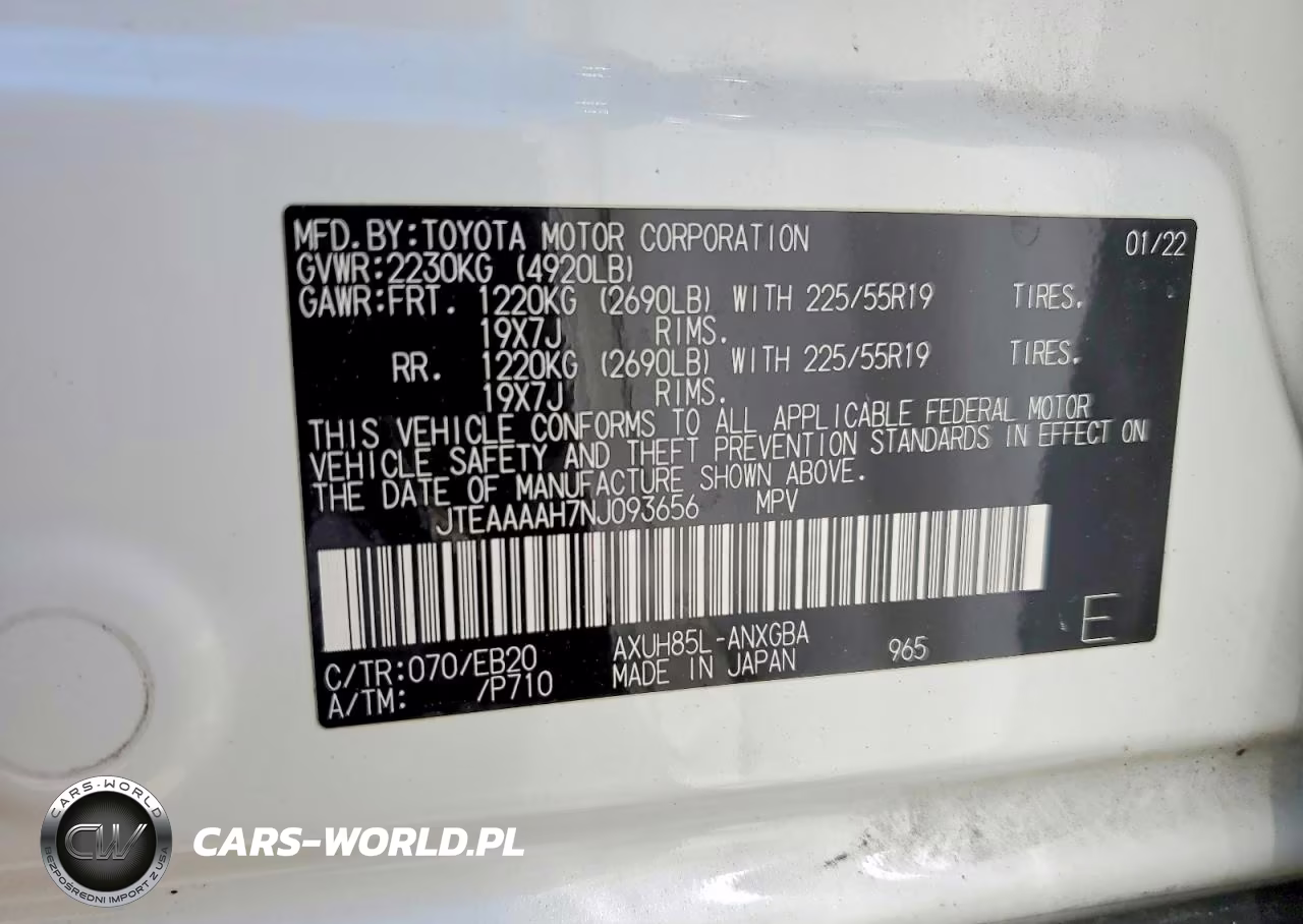 2022 Toyota Venza Xle VIN:JTEAAAAH7NJ093656 - 12