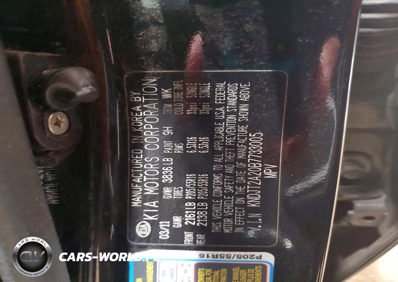 2011 Kia Soul + VIN:KNDJT2A20B7733005 - 13
