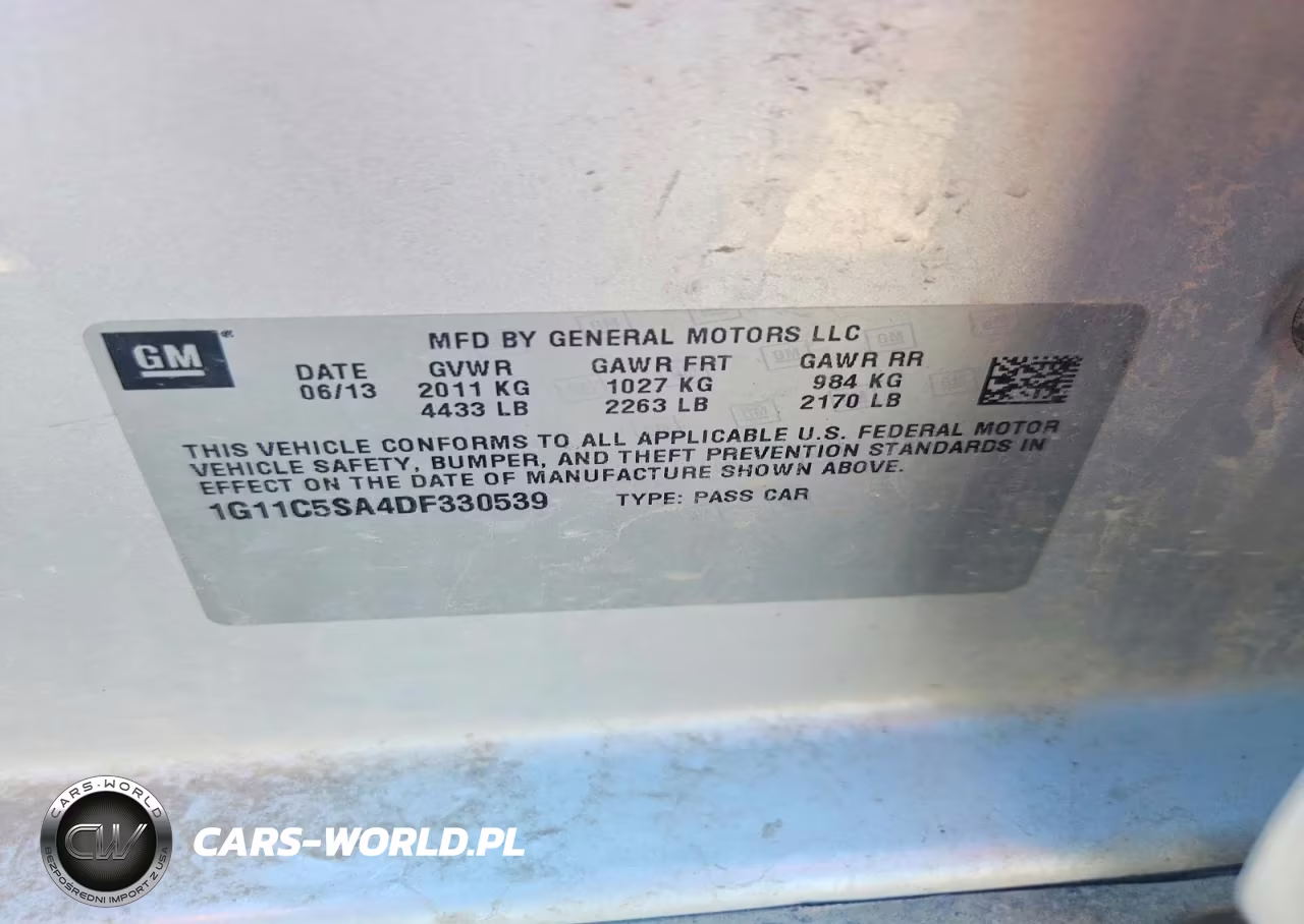 2013 Chevrolet Malibu 1Lt VIN:1G11C5SA4DF330539 - 12