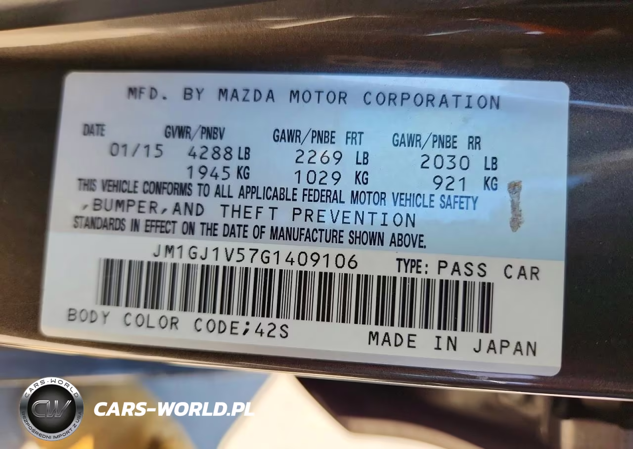 2016 Mazda 6 Touring VIN:JM1GJ1V57G1409106 - 12