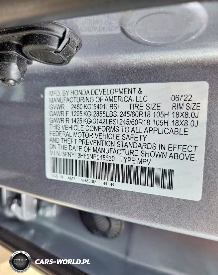 2022 Honda Passport Trail Sport VIN:5FNYF8H65NB015630 - 13