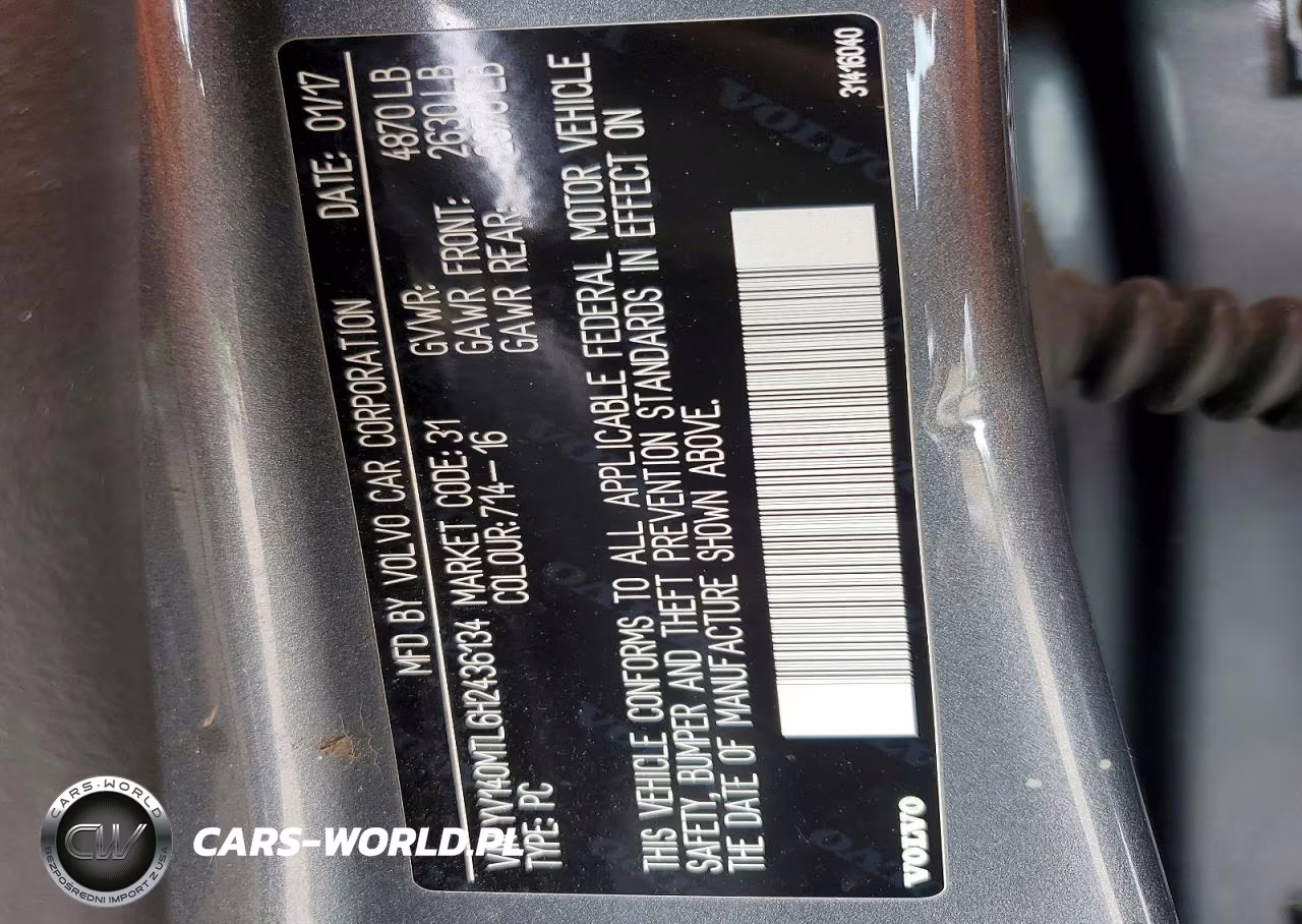 2017 Volvo S60 Dynamic VIN:YV140MTL6H2436134 - 13