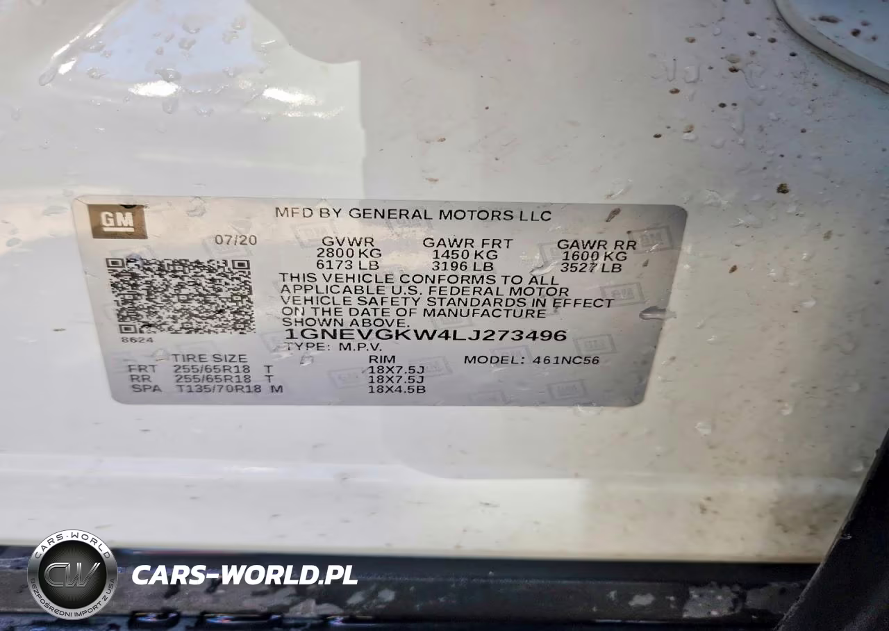 2020 Chevrolet Traverse Lt VIN:1GNEVGKW4LJ273496 - 12