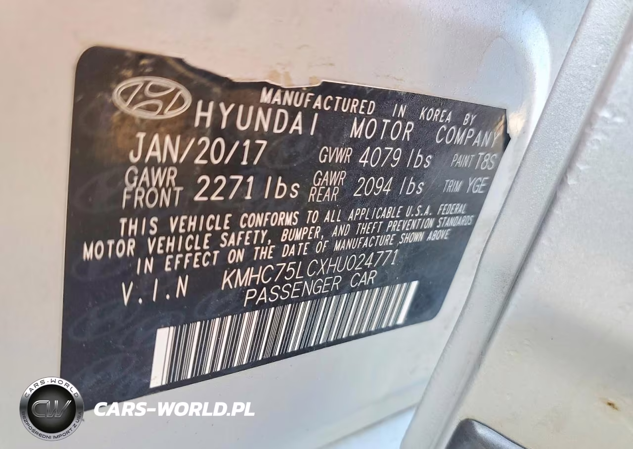2017 Hyundai Ioniq Hybrid Sel VIN:KMHC75LCXHU024771 - 13
