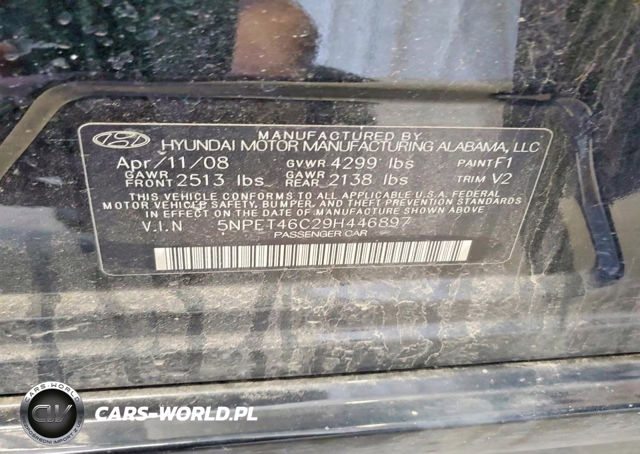 2009 Hyundai Sonata Gls VIN:5NPET46C29H446897 - 12
