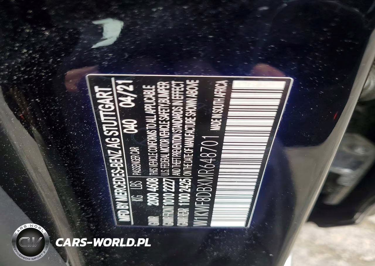 2021 Mercedes-Benz C 300 VIN:W1KWF8DBXMR648701 - 12