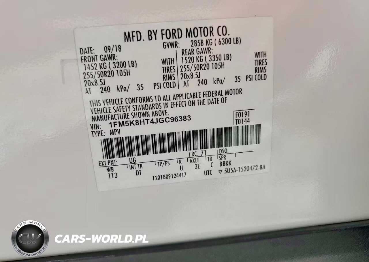 2018 Ford Explorer Platinum VIN:1FM5K8HT4JGC96383 - 13