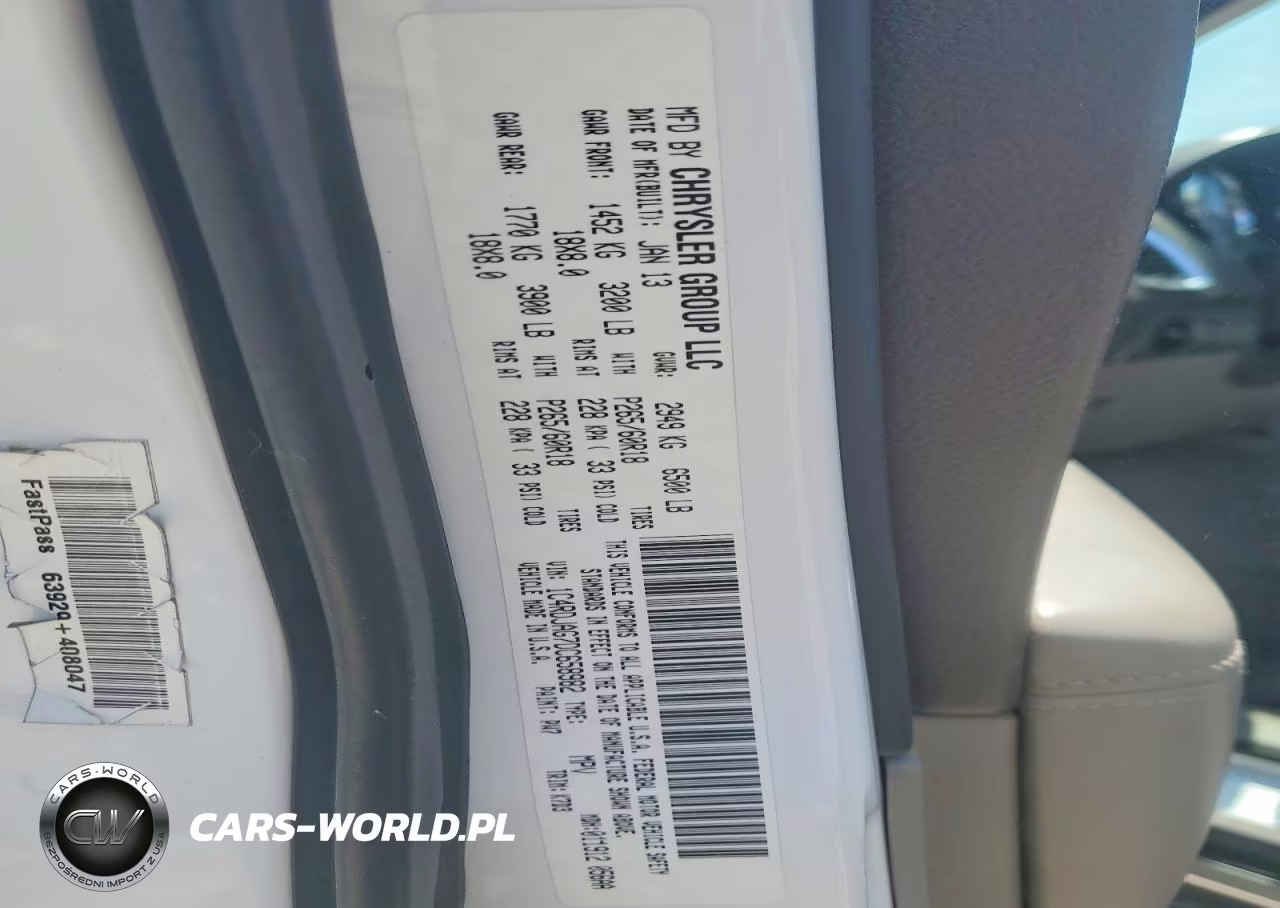 2013 Dodge Durango Sxt VIN:1C4RDJAG7DC658982 - 13
