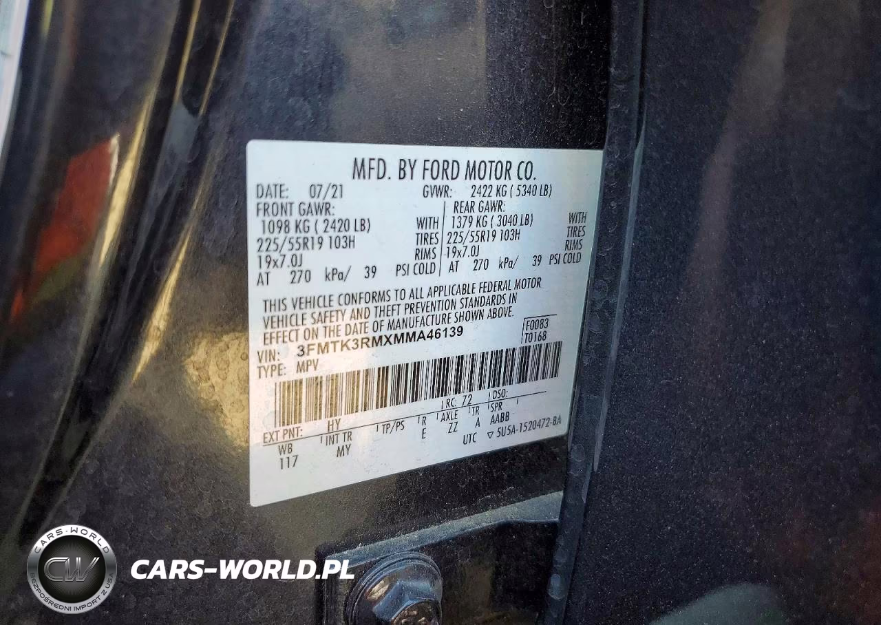 2021 Ford Mustang Mach-E Premium VIN:3FMTK3RMXMMA46139 - 14